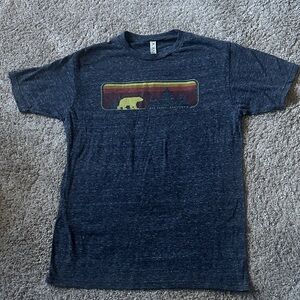 Men's Grey Lake Tahoe CA Graphic T-Shirt
